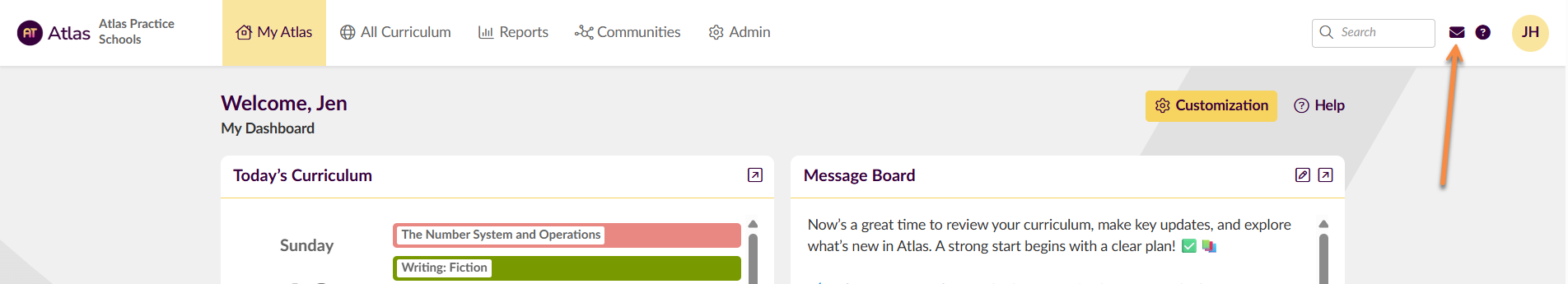 Captura de pantalla: Dentro del Feed de notificaciones, encontrarás cuatro pestañas que te ayudarán a filtrar y organizar las actualizaciones.
