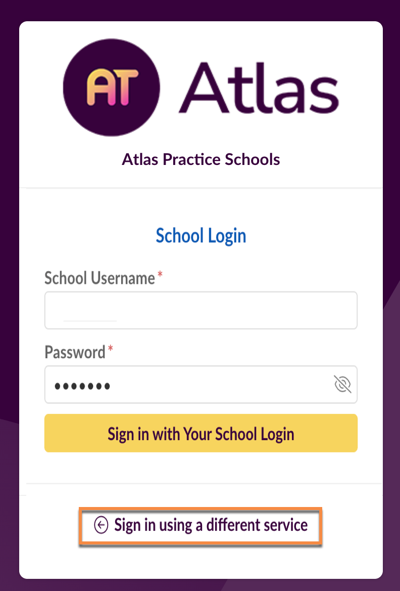 截图：在等待学校团队回复期间，要登录，请返回您的 Atlas URL 并按照 Atlas 的指示操作。